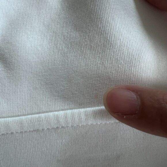 Old Navy Active Dynamic Fleece Half-Zip Sweatshirt Women Medium White Workout - Picture 6 of 14